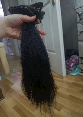 gerçek saç çit çit peruk - Görsel 8