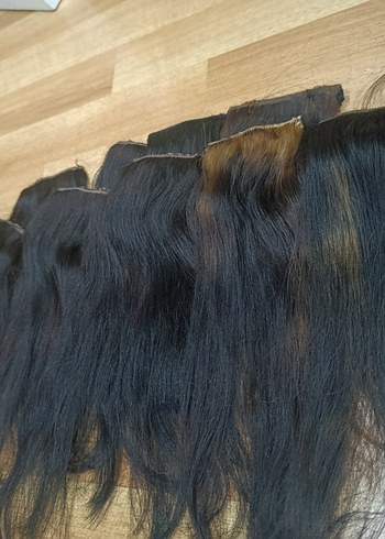 gerçek saç çit çit peruk - Görsel 3