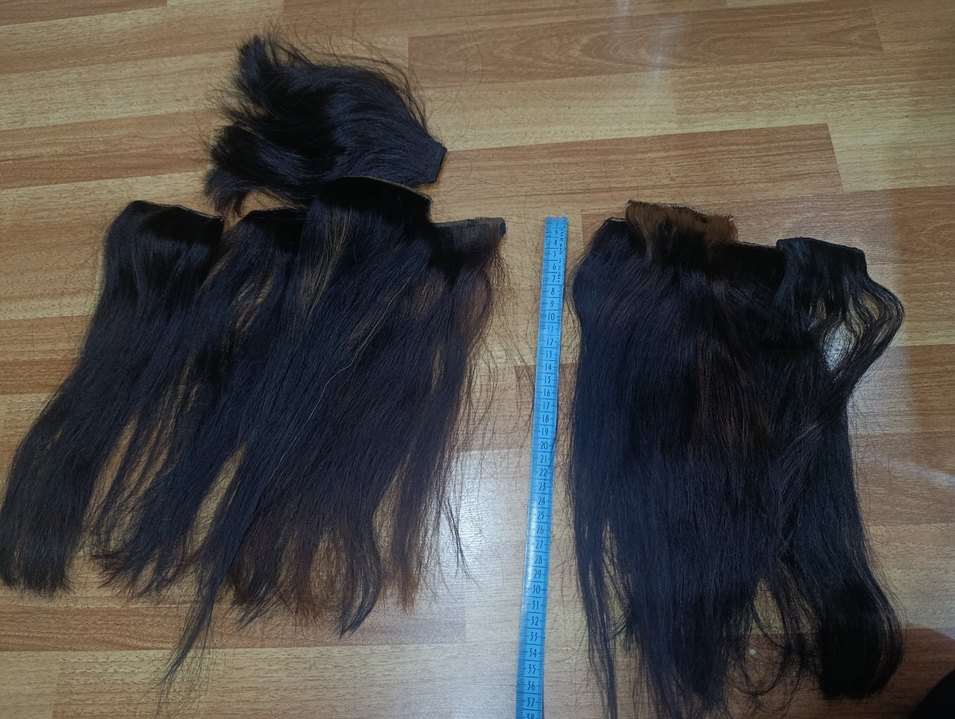 gerçek saç çit çit peruk - Görsel 5