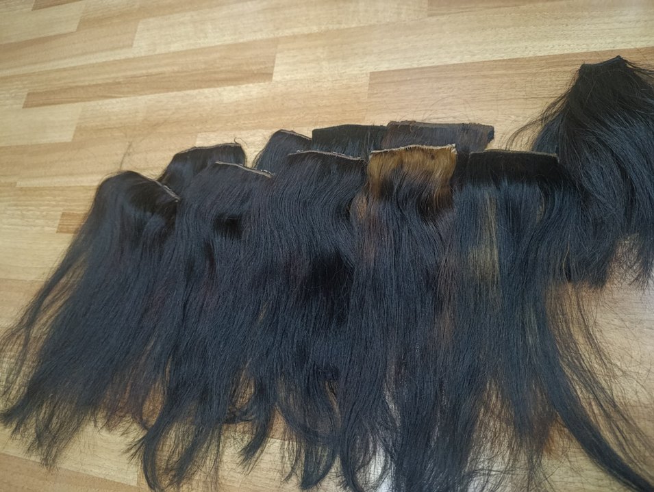 gerçek saç çit çit peruk - Görsel 2