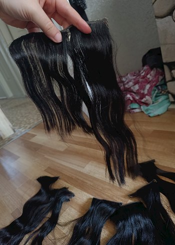 gerçek saç çit çit peruk - Görsel 4