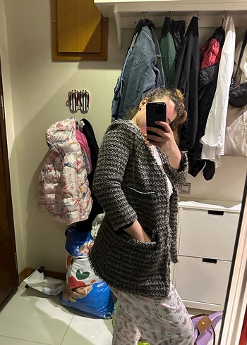 Mango kalın ceket - Görsel 6