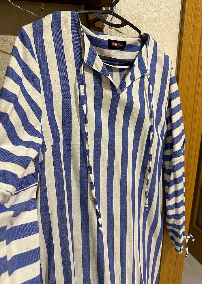 Keten elbise - Görsel 2