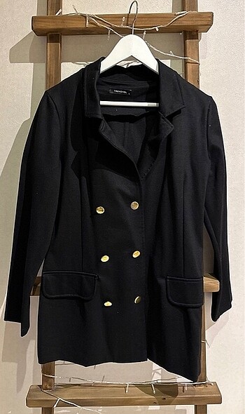 Siyah Blazer ceket - Görsel 2