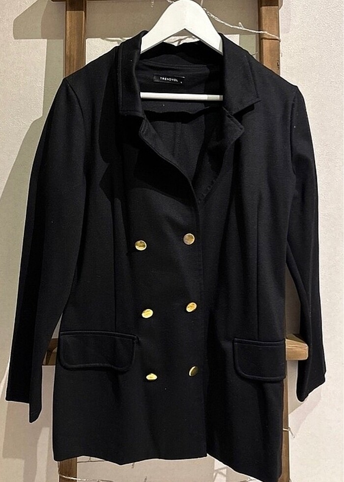 Siyah Blazer ceket - Görsel 2