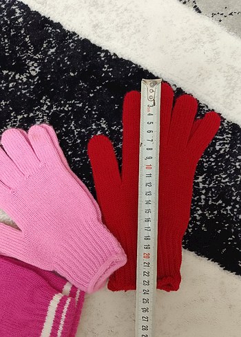 Kızlar için Renkli Örgü Eldivenler - Görsel 4