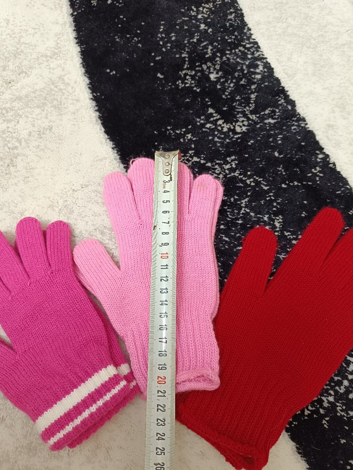 Kızlar için Renkli Örgü Eldivenler - Görsel 2