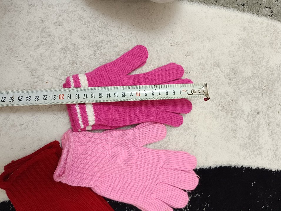 Kızlar için Renkli Örgü Eldivenler - Görsel 3