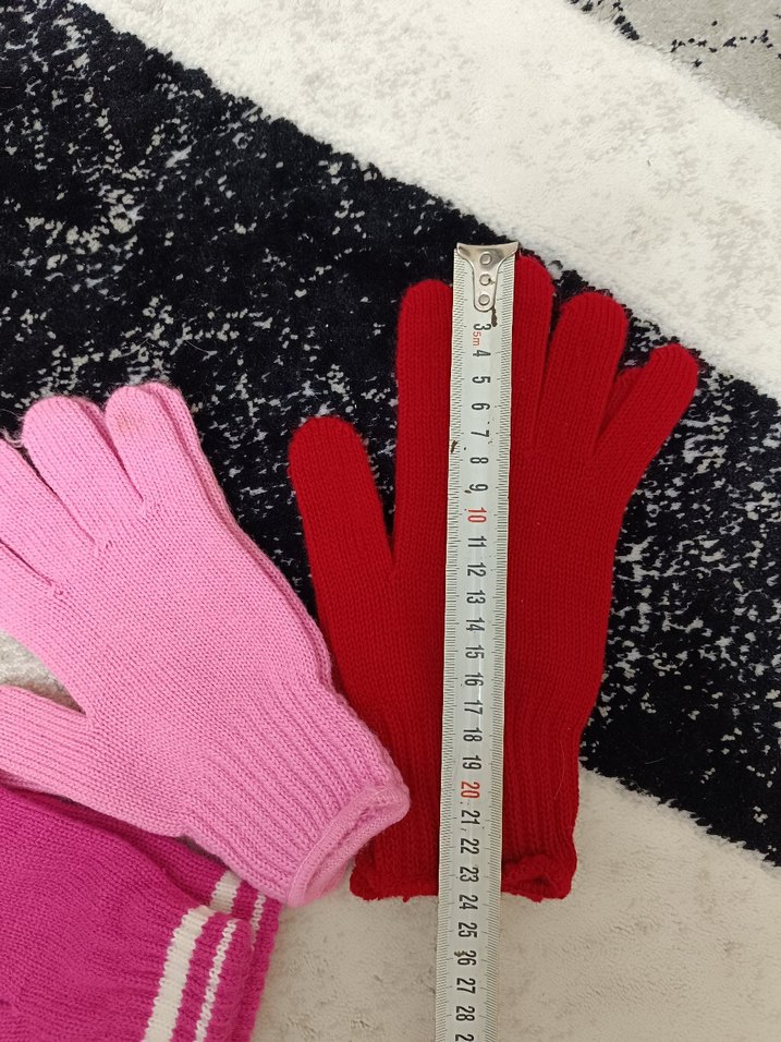 Kızlar için Renkli Örgü Eldivenler - Görsel 4