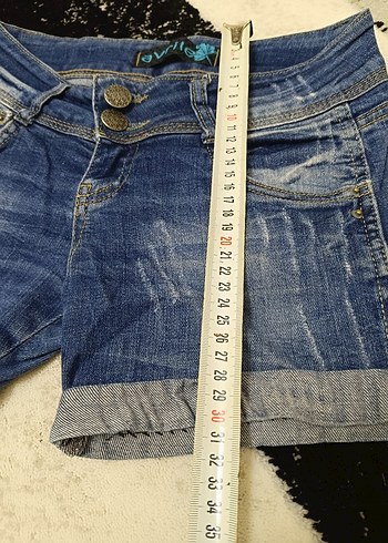 Gevşek Kesim Kadın Kot Şort - Görsel 3