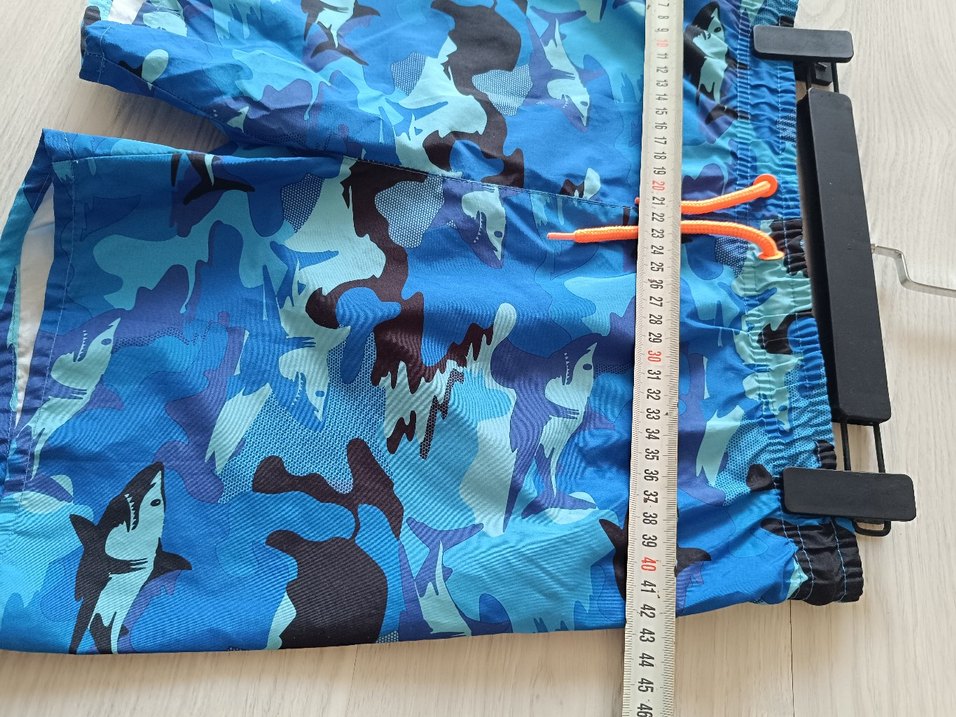 Erkek Çocuk Mavi Köpek Balığı Desenli Şort - Görsel 3