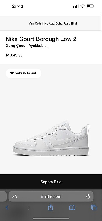 Nike Spor Ayakkabı