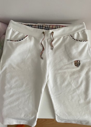 Burberry Beyaz Bel Bantlı Şortu - Görsel 6