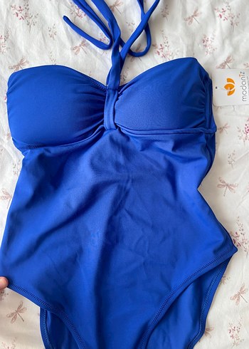 Mavi İp Askılı Kadın Mayo Etiketli - Görsel 2