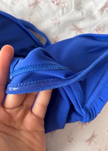 Mavi İp Askılı Kadın Mayo Etiketli - Görsel 5