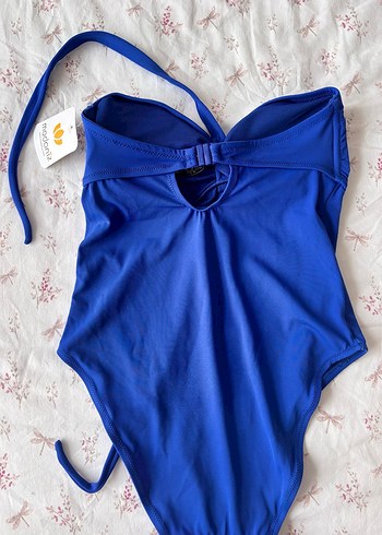 Mavi İp Askılı Kadın Mayo Etiketli - Görsel 3