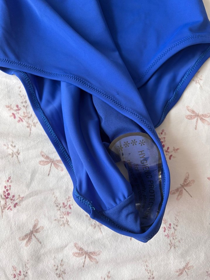 Mavi İp Askılı Kadın Mayo Etiketli - Görsel 4