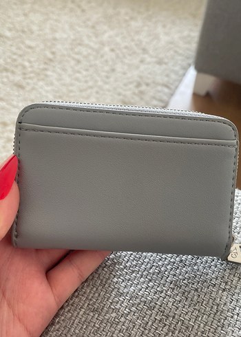 Beden gri Renk Calvin Klein Jeans Gri Deri Cüzdan