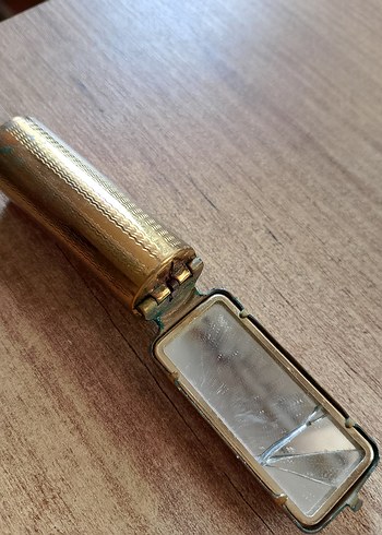 Çok eski taşlı Ruj kapağı Antika - Görsel 2