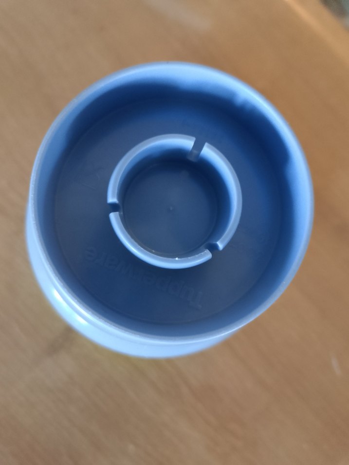 Tupperware Mavi Plastik Kapaklı Kase - Görsel 2