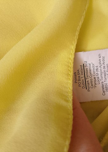 Sarı Kadın  Tunik V Yakalı Drapeli - Görsel 5