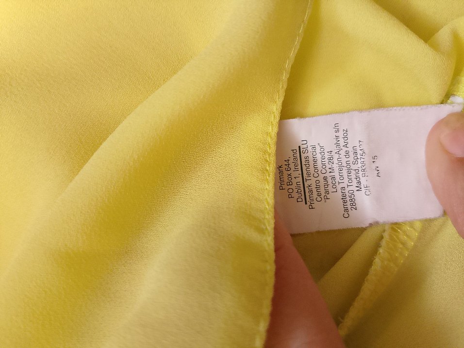 Sarı Kadın  Tunik V Yakalı Drapeli - Görsel 5