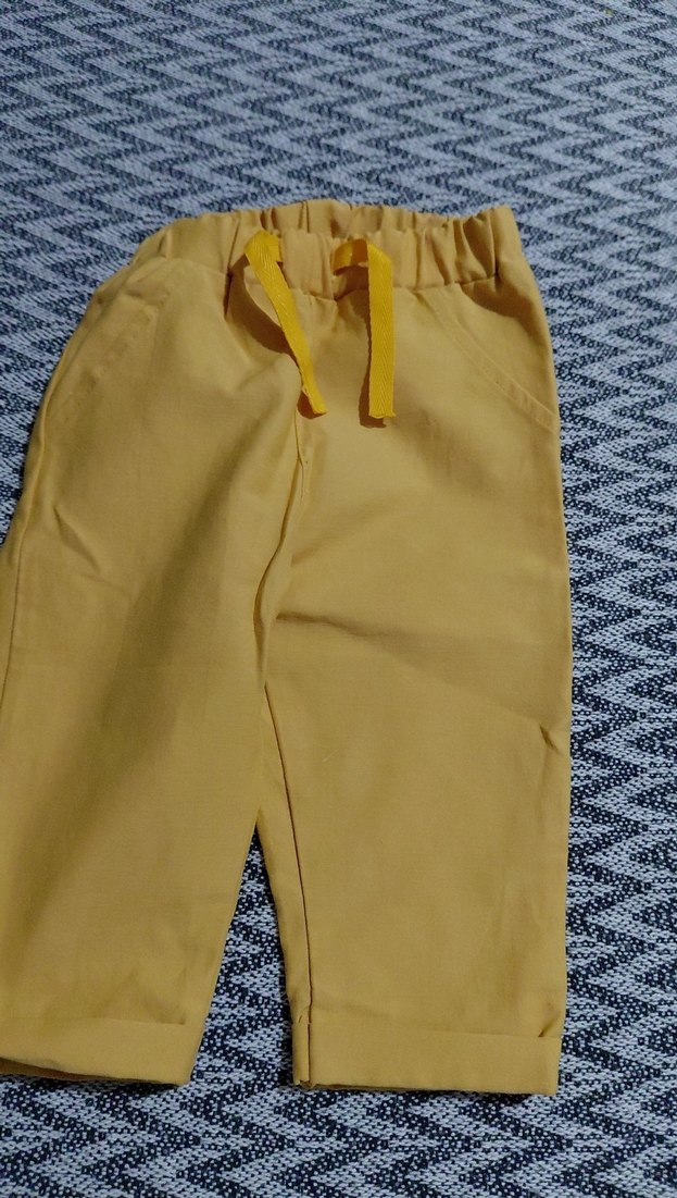 Sarı Kadın Midi Kumaş Pantolon - Görsel 2