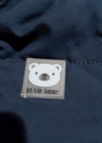 Koyu Mavi Kapüşonlu Fermuarlı Bebek Tulumu - Görsel 4