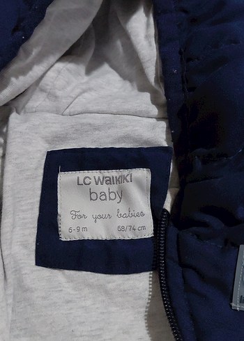 Koyu Mavi Kapüşonlu Fermuarlı Bebek Tulumu - Görsel 5