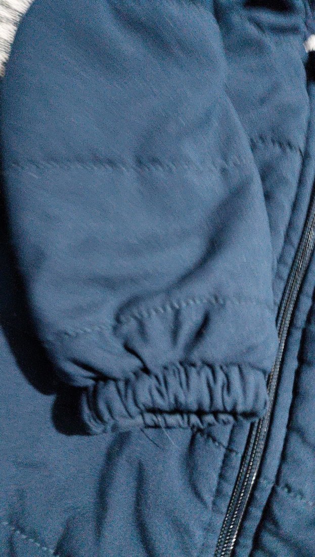 Koyu Mavi Kapüşonlu Fermuarlı Bebek Tulumu - Görsel 3