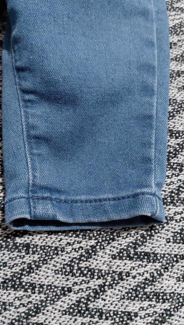 Erkek Çocuk Mavi İnce Kesim Kot Pantolon - Görsel 3