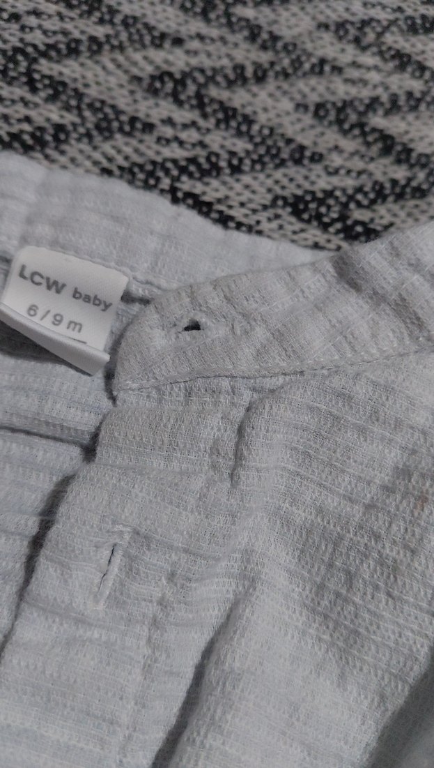 Erkek Çocuk Beyaz Keten Gömlek - Görsel 2