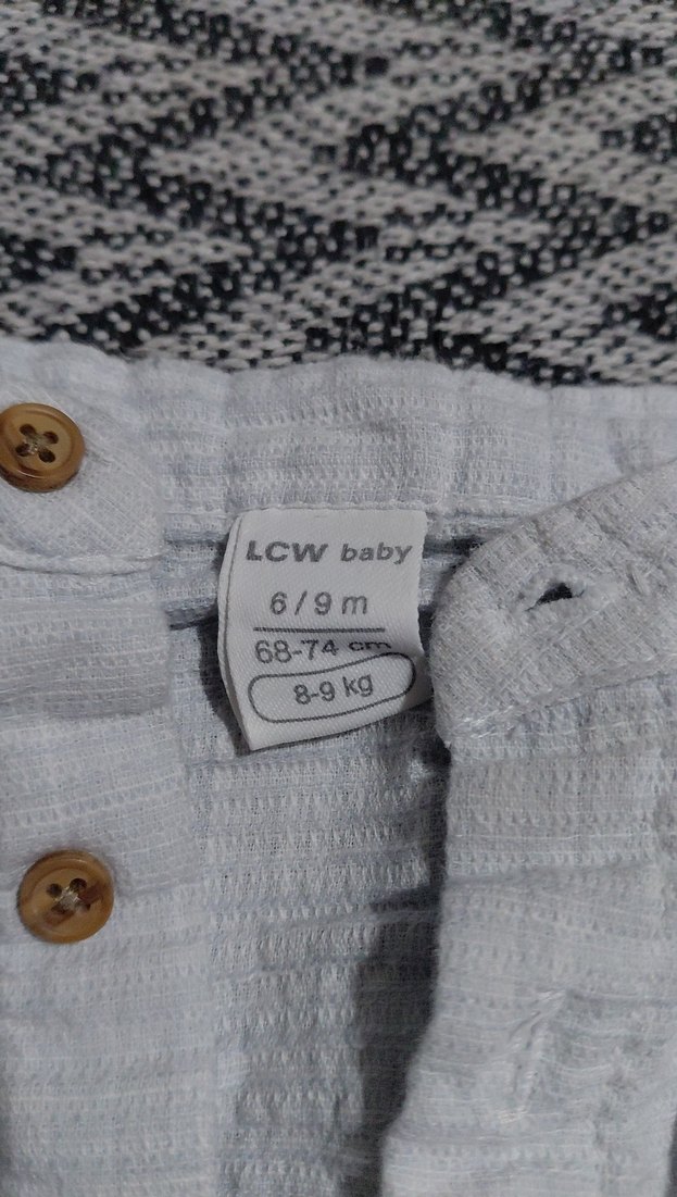 Erkek Çocuk Beyaz Keten Gömlek - Görsel 3