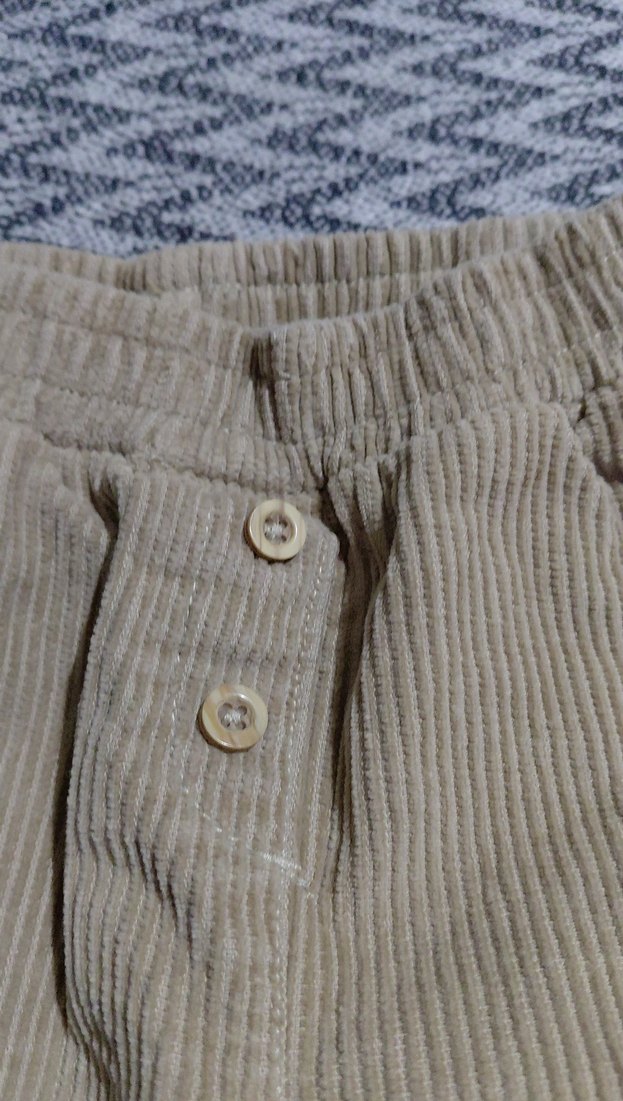 Erkek Çocuk Keten Bol Paça Kahverengi Pantolon - Görsel 2