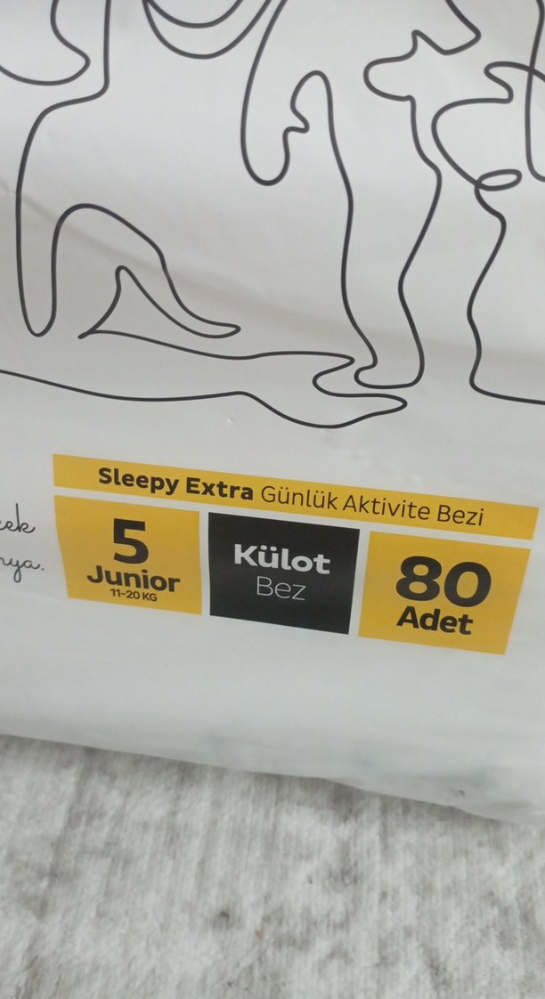 Sleepy Extra Junior Organik 80'li Külot Bez - Görsel 2