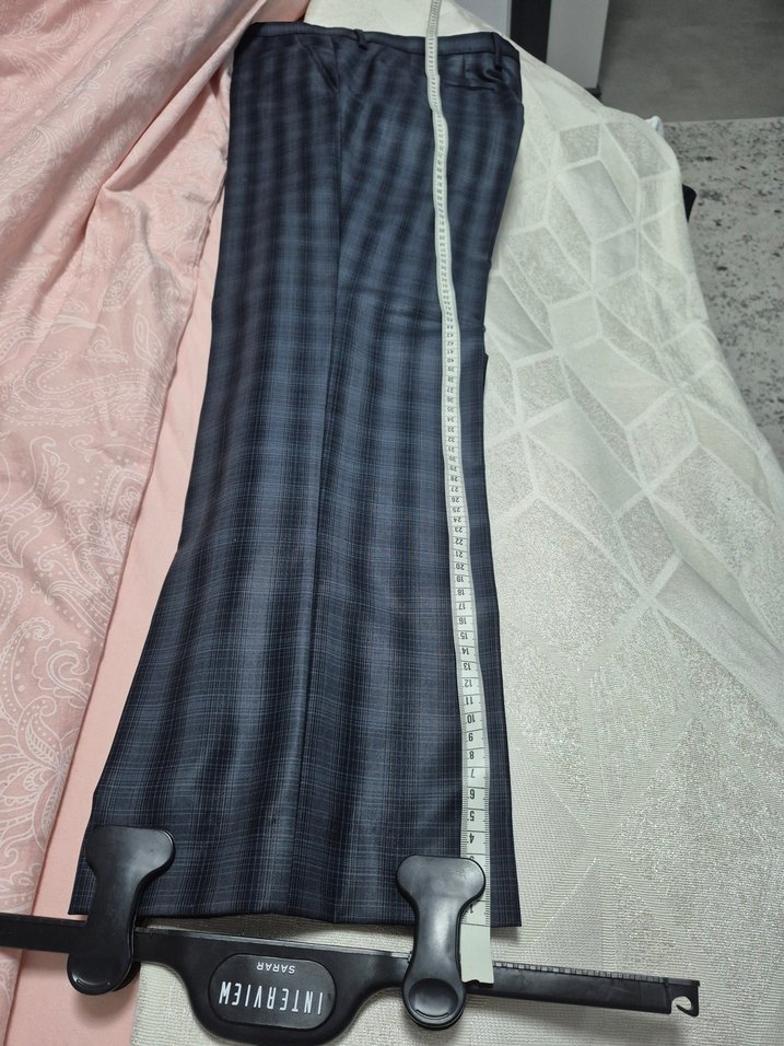 Sarar intervieve ekoseli Regular Fit Erkek Takım Elbise Ceket - Görsel 4