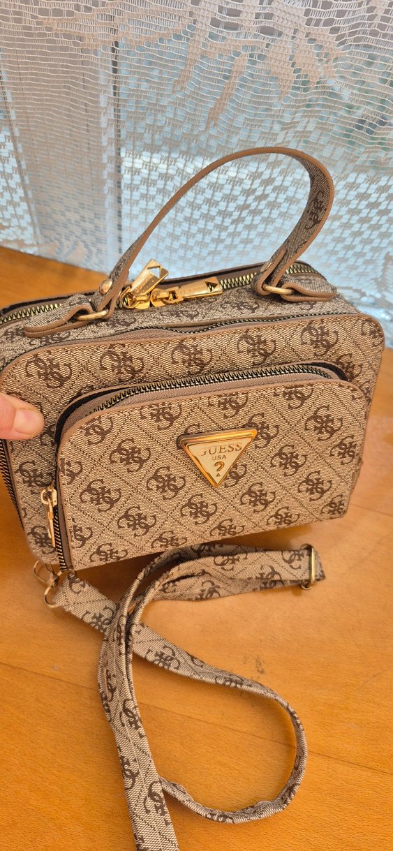 Kahverengi Fermuarlı Kadın Omuz Çantası - Görsel 2