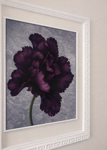 Koyu Mor Çiçek Temalı Tablo - Görsel 2