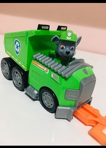  Beden Renk Paw patrol rocky figürü ve delüx arabası