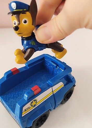 Paw patrol chase figürü ve aracı - Görsel 6