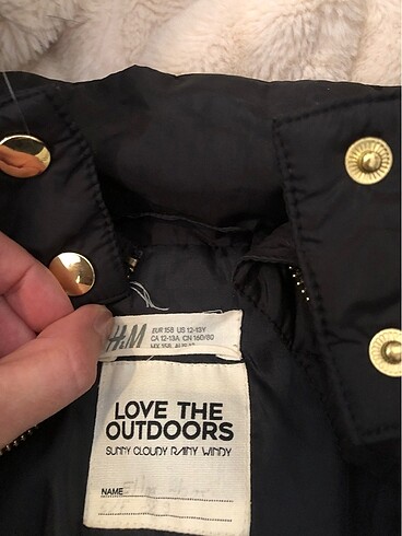 H&M siyah mont
