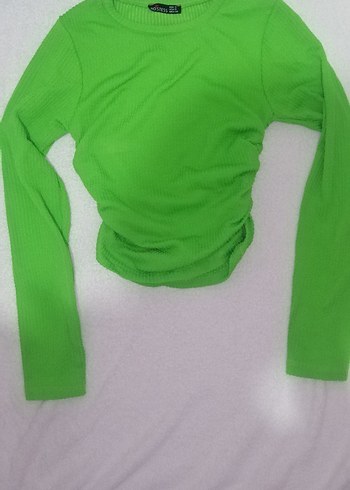 Diğer Yeşil Kadın Triko Uzun Kollu Sweatshirt