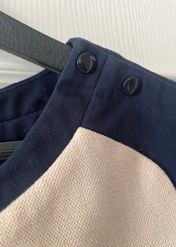 Mavi-Beyaz Hamile Kısa Kollu Tişört - Görsel 6