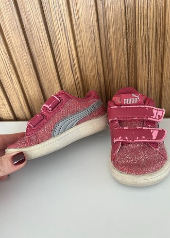 Kız Çocuk Pembe Cırt Cırtlı Spor Ayakkabı - Görsel 3