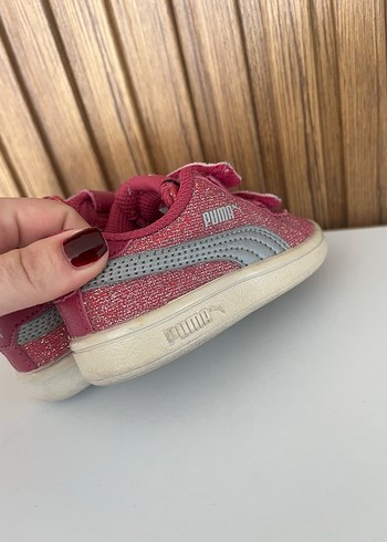 Kız Çocuk Pembe Cırt Cırtlı Spor Ayakkabı - Görsel 6