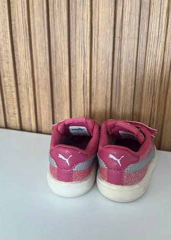 Kız Çocuk Pembe Cırt Cırtlı Spor Ayakkabı - Görsel 5