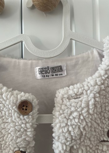 Düğmeli Kız Çocuk Beyaz Yelek - Görsel 3