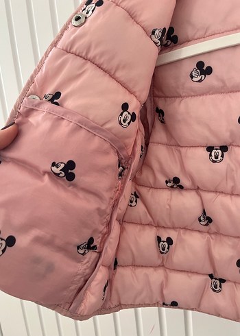 Kız Çocuk Pembe Kapitone Mont - Görsel 7