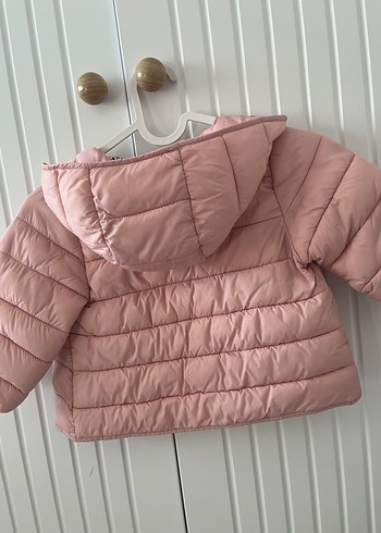 Kız Çocuk Pembe Kapitone Mont - Görsel 8