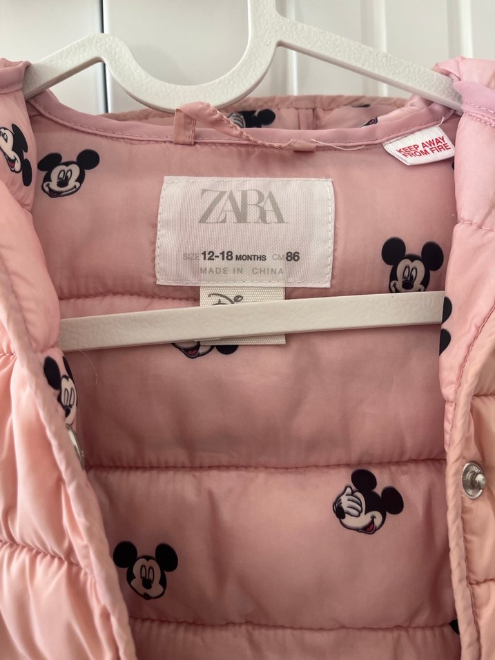 Kız Çocuk Pembe Kapitone Mont - Görsel 4